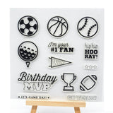 Sport Ball Clear Stamps, 2pcs/set
