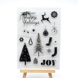 Christmas Tree Clear Stamps, 2pcs/set