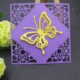 Rhombus with Butterfly Cutting Dies, 2pcs/set