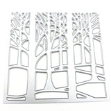 Rectangle with Tree Cutting Dies, 2pcs/set