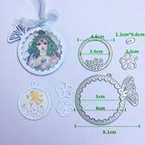 Ring with Fishtail & Flower Cutting Dies, 2Sets/Pack