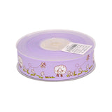 Sheeps and Flowers Single Face Printed Polyester Grosgrain Ribbons