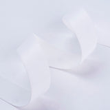 1 Roll Single Face Satin Ribbon, Polyester Ribbon, Floral White, 1-5/8 inch(40mm), about 100yards/roll(91.44m/roll)