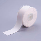 1 Roll Single Face Polyester Satin Ribbon, with Texture Edge, Pink, 5/8 inch(15mm), about 50yards/roll(45.72m/roll)