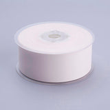 1 Roll Single Face Polyester Satin Ribbon, with Texture Edge, Pink, 5/8 inch(15mm), about 50yards/roll(45.72m/roll)