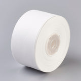 1 Roll Rayon and Cotton Ribbon, Twill Tape Ribbon, Herringbone Ribbon, White, 2 inch(50mm), about 50yards/roll(45.72m/roll)