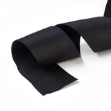 1 Roll Rayon and Cotton Ribbon, Twill Tape Ribbon, Herringbone Ribbon, Black, 2 inch(50mm), about 50yards/roll(45.72m/roll)