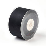 1 Roll Rayon and Cotton Ribbon, Twill Tape Ribbon, Herringbone Ribbon, Black, 2 inch(50mm), about 50yards/roll(45.72m/roll)