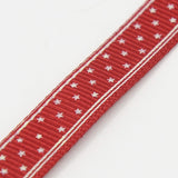 1 Roll Star Printed Grosgrain Ribbon, Christmas Ribbon, Nice for Party Decoration, Dark Red, 3/8 inch(10mm), about 100yards/roll(91.44m/roll)