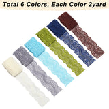 12 Yards 6 Colors Polyester Elastic Lace Trim