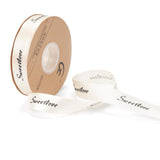 2 Roll Polyester Grosgrain Ribbons, with Word Sweet Love, for Gifts Wrapping Party, Bisque, 1 inch(25mm), 45m/Roll