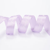 2 Roll Polyester Grosgrain Ribbons, with Word Just For You, for Gifts Wrapping Party, Thistle, 1 inch(25mm), 45m/Roll
