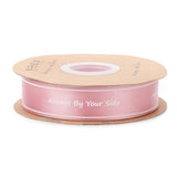 2 Roll Polyester Grosgrain Ribbons, with Word Always By Your Side, for Gifts Wrapping Party, Pink, 1 inch(25mm), 45m/Roll