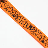 Halloween Ornaments Spider Web Pattern Printed Grosgrain Ribbons