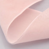 1 Roll 1/2inch Single Face Velvet Ribbon, Light Salmon, 1/2inch(12.7mm), about 100yards/roll(91.44m/roll)