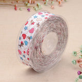 Heart & Star Printed Polyester Ribbon for Gift Packing and Festival Decoration