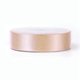 1 Roll Single Face Solid Color Satin Ribbon, for Bows Crafts, Gifts Party Wedding Decoration, White, 1 inch(25~26mm), about 100yards/roll(91.44m/roll)