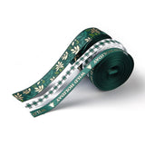 1 Roll Single Face Solid Color Satin Ribbon, for Making Crafts, Sewing, Party Wedding Decoration, Green, 3/8 inch(9~10mm), about 100yards/roll(91.44m/roll)