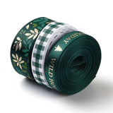 1 Roll Single Face Solid Color Satin Ribbon, for Making Crafts, Sewing, Party Wedding Decoration, Green, 3/8 inch(9~10mm), about 100yards/roll(91.44m/roll)