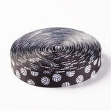 Single Face Volleyball Printed Polyester Grosgrain Ribbons