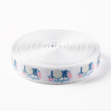 Single Face Word Love with Volleyball Printed Polyester Grosgrain Ribbons