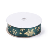 20 Yards Christmas Printed Polyester Satin Ribbon