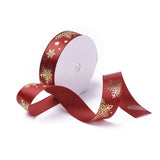 20 Yards Christmas Printed Polyester Satin Ribbon