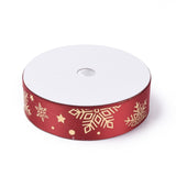 20 Yards Christmas Printed Polyester Satin Ribbon