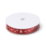 20 Yards Christmas Printed Polyester Satin Ribbon