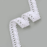 50 Roll Cotton Ribbons, White, 5/8 inch(16mm), about 2yards/roll(1.83m/roll)