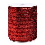 1 Roll Embroidery Polyester Ribbons, Jacquard Ribbon, Tyrolean Ribbon, Garment Accessories, Floral Pattern, Dark Red, 2(50mm), 7m/roll
