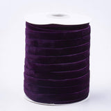 50 Yards Purple Single Face Velvet Ribbon for Christmas Wedding Wrapping Crafts Decoration Favors