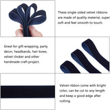 20 Yards ?¡§¡é 1 Inch Single Side Velvet Ribbon, Satin Ribbon Roll for Wedding, Gift Wrapping, Hair Bows, Flower Arranging, Home Decorating ( DarkBlue )