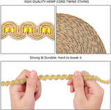 15M(16 Yards) 1/2(14mm) Nylon Curve Pattern Gimp Braid Trim for Costume DIY Crafts Sewing Jewelry Making Home Decoration, Dark Gold