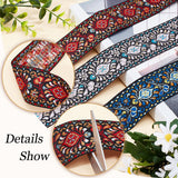 5.46M 3 Styles Ethnic Style Embroidery Polyester Ribbons