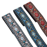 5.46M 3 Styles Ethnic Style Embroidery Polyester Ribbons