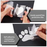 Globleland 4 Sheets 4 Styles Dog Theme PET Plastic Adhesive Car Stickers, Waterproof Window Decals, for Car, Wall Decoration, White, 48~59x152~200x0.2mm, 1 sheet/style
