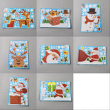 Globleland 8 Sheets 8 Styles Christmas Themed PVC Static Stickers, for Window Decoration, Colorful, Reindeer & Snowman & Gift Box & Santa Claus Pattern, Christmas Themed Pattern, 294x196x0.2mm, Sitcker: 7~238x7~248mm, 1 sheet/style