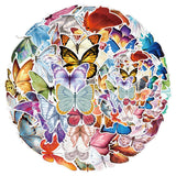 Globleland Waterproof Self Adhesive Stamping Stickers Sets, DIY Hand Account Photo Album Decoration Sticker, Butterfly Pattern, 40~80mm, 50 style, 1pc/style, 50pcs/set