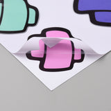 Globleland PVC Cartoon Bandage Self Adhesive Car Stickers, Waterproof Car Decorative Decals for Car Decoration, Colorful, 306x207x0.3mm
