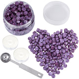 210PCS Sealing Wax Beads Kit Sauce Purple