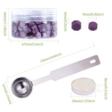 210PCS Sealing Wax Beads Kit Sauce Purple