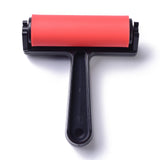 Globleland Multifunctional Diamond Paint Roller, with PVC Rubber Spool, for Clay Tool Cross Stitch Accessories, Mushroom-shaped, Red, 12.6x11.4x5.05cm