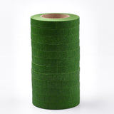 Globleland Wrinkled Paper Roll, For Party Decoration, Green, 12mm, about 30yards/roll, 12rolls/group