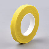 Globleland Wrinkled Paper Roll, For Party Decoration, Yellow, 12mm, about 30yards/roll, 12rolls/group