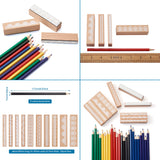 Globleland Painting & Drawing Supplies, Colored Pencils and Wooden Stamps, Mixed Color, 177x7mm