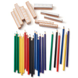 Globleland Painting & Drawing Supplies, Colored Pencils and Wooden Stamps, Mixed Color, 177x7mm