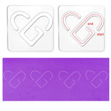 Acrylic Earring Handwork Template, Card Leather Cutting Stencils, Square, Clear, Knot Pattern, 152x152x4mm, 4 styles, 1pc/style, 4pcs/set