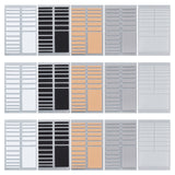 Globleland 30 Sheets 5 Colors EVA Invisible Ring Size Adjuster Sticker, Mixed Color, 12x7.8x0.7cm, 19pcs/sheet, 6sheets/color