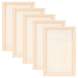 Globleland Wood Painting Canvas Panels, Blank Drawing Boards, for Oil & Acrylic Painting, Rectangle, BurlyWood, 30x20x0.8cm, Inner Diameter: 26.4x16.4cm